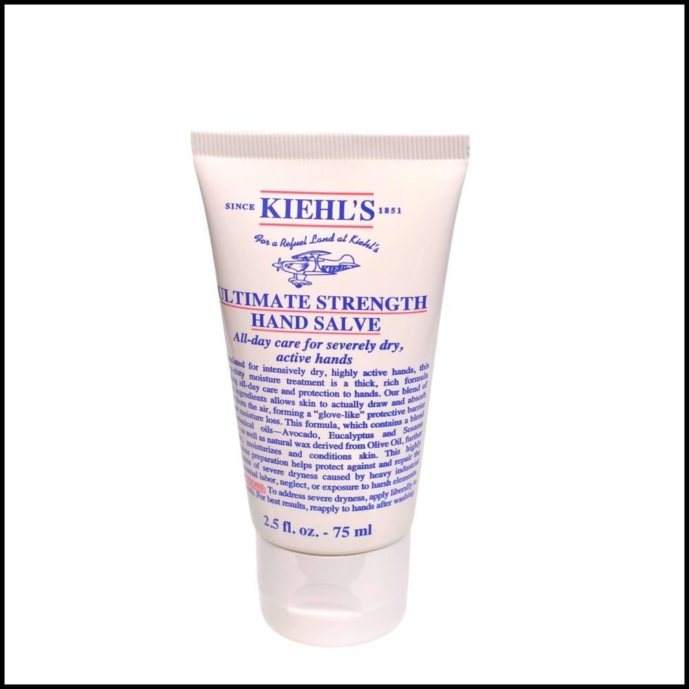 Kiehl's Ultimate Strength Hand Salve Dry Active Hands Intensive Moisture 2.5 oz